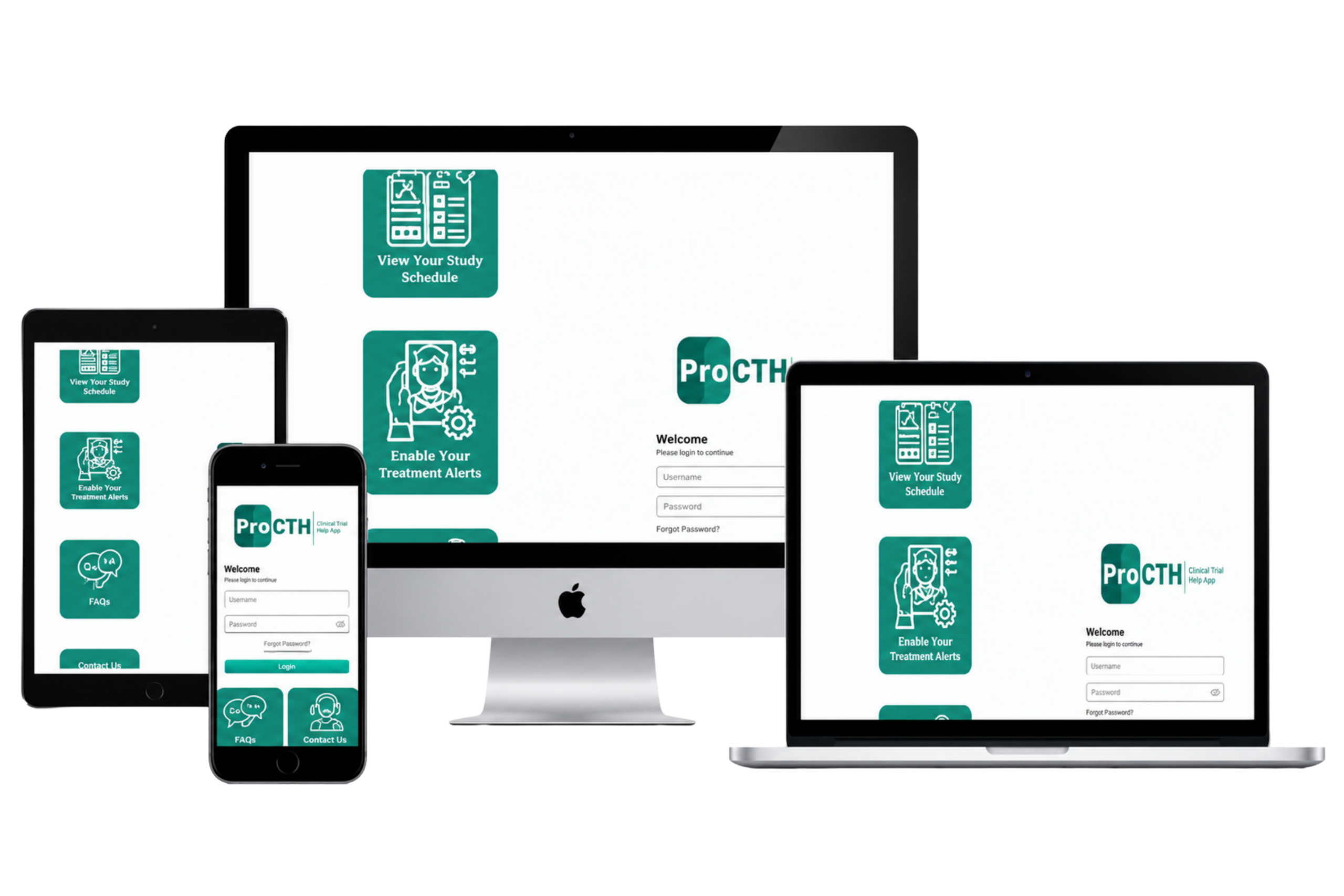 ProCTTH main clinical study progress dashboard