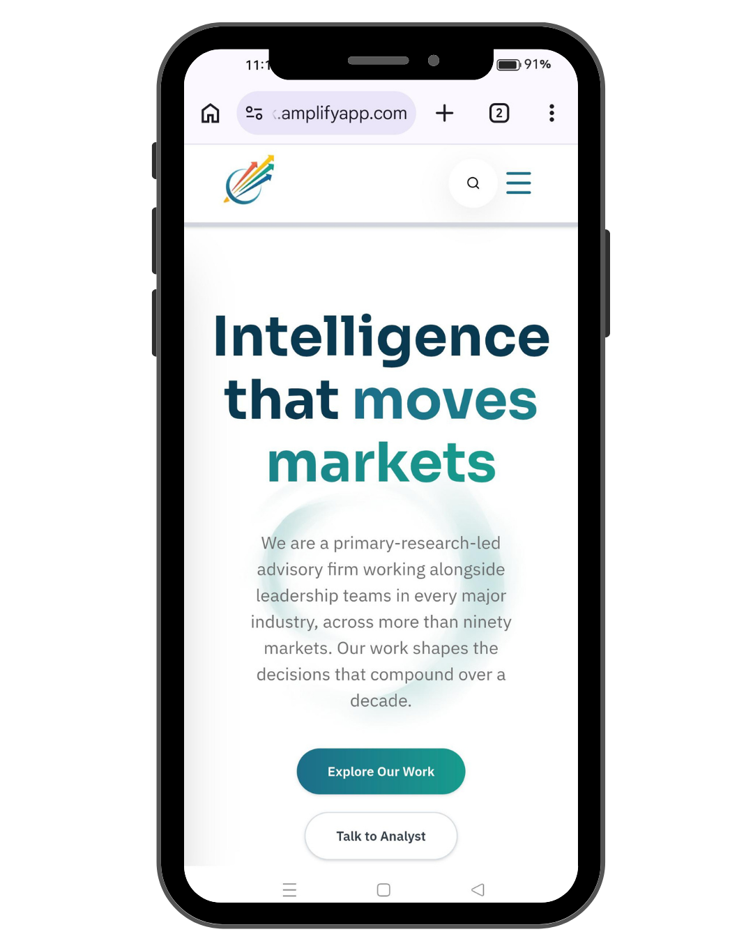 Market Mind Advisory website view 1